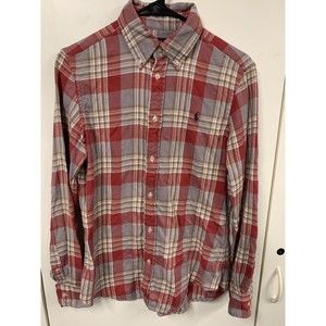 POLO RALPH LAUREN Men Classic Fit Casual Shirt Top‎ Size L Flannel